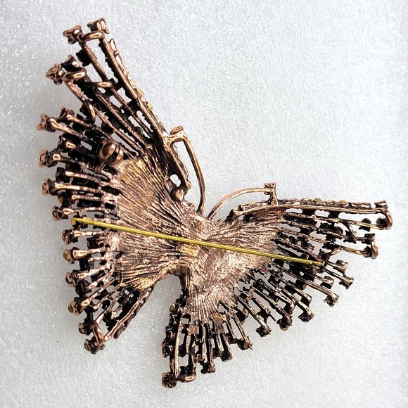 Large Pink Butterfly Brooch Colourful Butterfly Brooch Pin - Picture 4 of 9